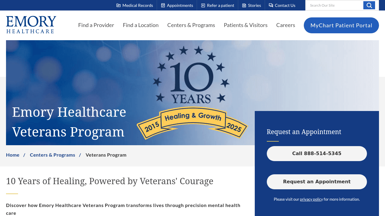 Emory Healthcare Veterans Program