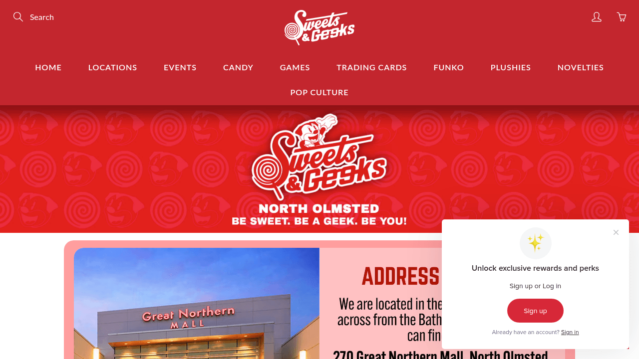 Sweets and Geeks - Great Northern Mall Location