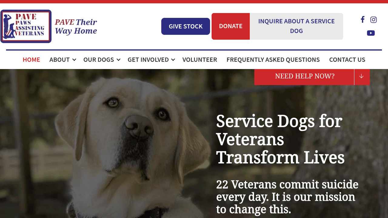 PAVE (Paws Assisting Veterans)