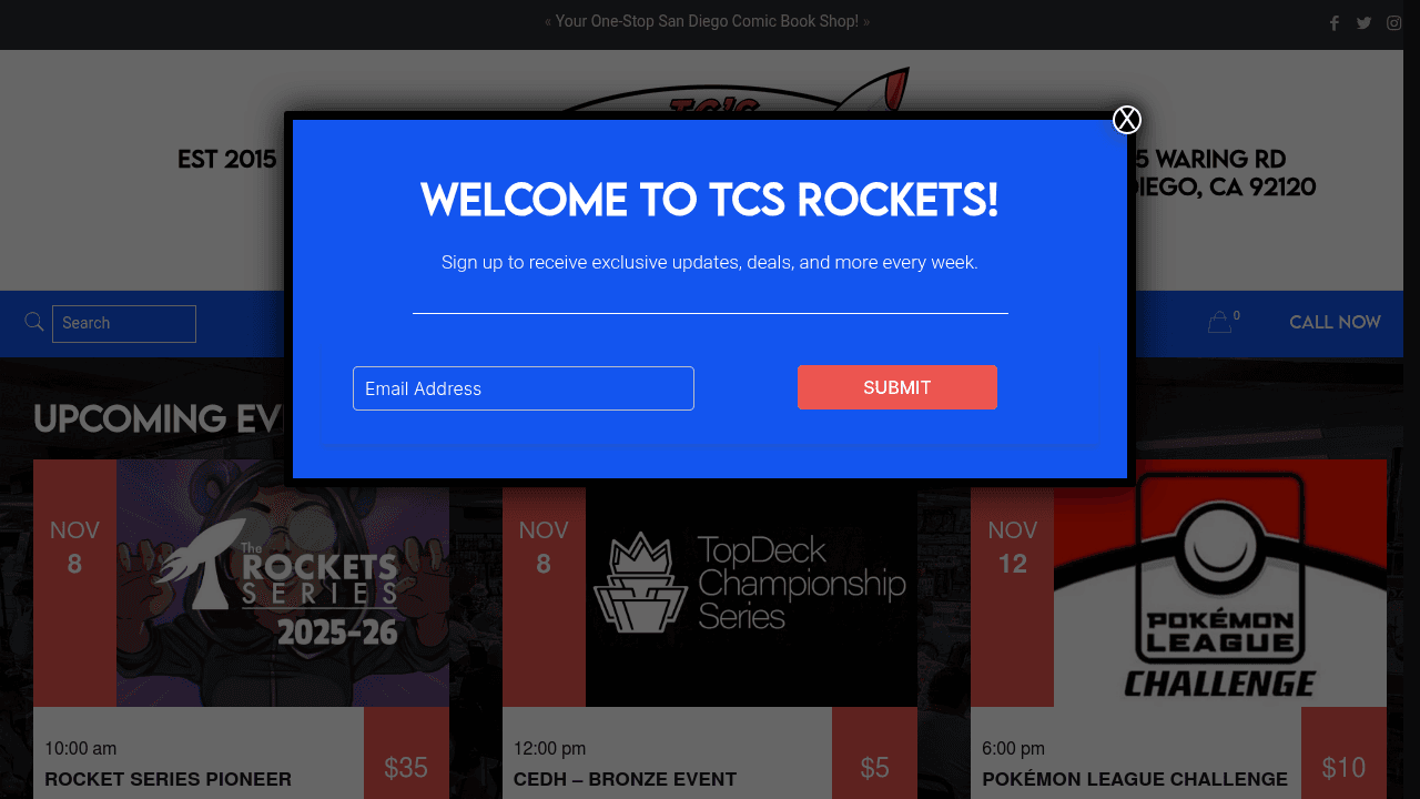 TC's Rockets - Comics & Toys